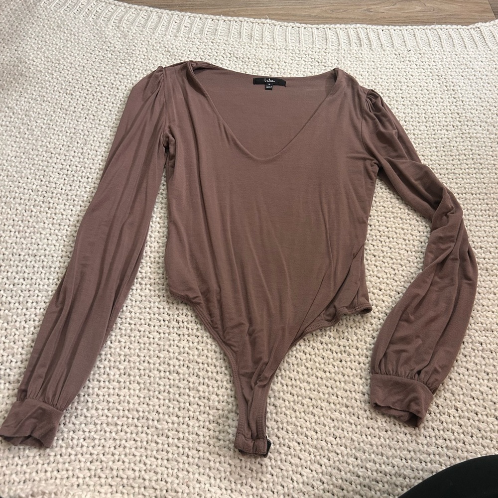 Lulu’s Light Brown Bodysuit